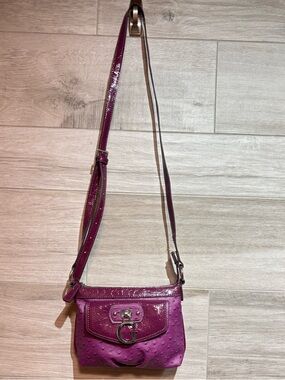 Guess Y2K purple crossbody bag.